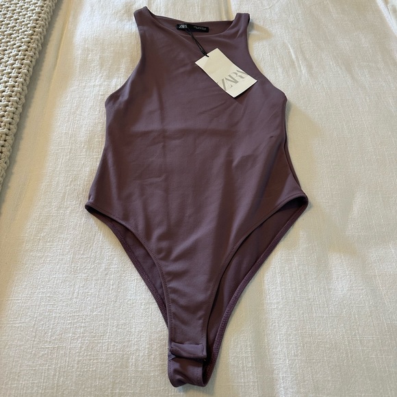Zara Tops Zara Halter Neck Bodysuit Poshmark